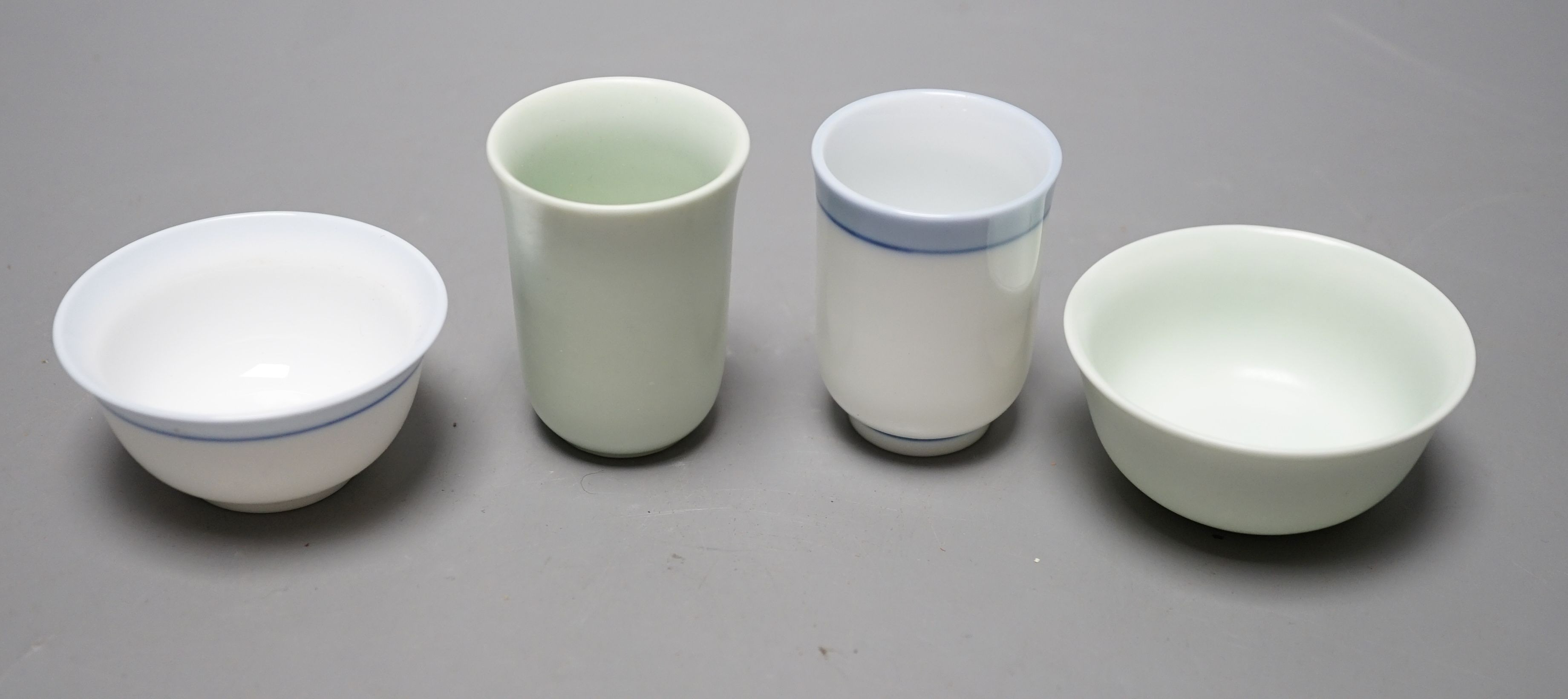 A group of small Chinese porcelain cups